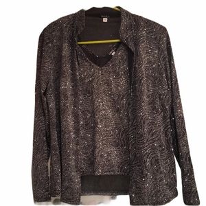 NWT ONYX NITE jacket tank top set night out M